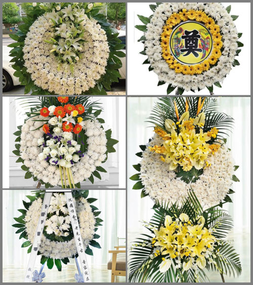 湖北荆州市江陵县沙岗镇中岭村花圈速递